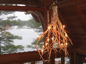 rustic chandelier, rustic lighting, twig lighting